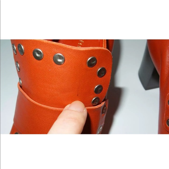 CELINE SOFT LEATHER PUMP 70 STUD DETAIL LOAFERS - Picture 10 of 11